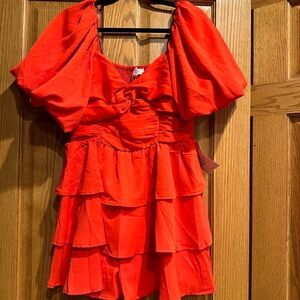Red Romper Dress